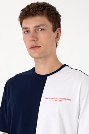 تیشرت سرمه ای مردانه یقه دوچرخه U.S. Polo Assn. - کد 943678405