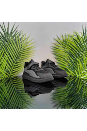 کفش اسنیکر مشکی بچه گانه بند دار elma bebe - کد 943687204