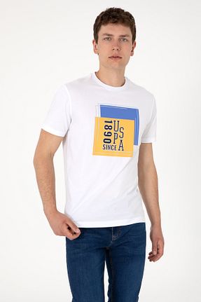 تیشرت سفید مردانه رگولار U.S. Polo Assn. - کد 943683156