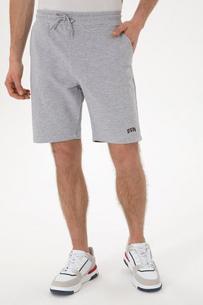شلوارک و برمودا طوسی مردانه Straight U.S. Polo Assn. - کد 943686983