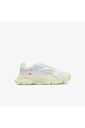 کفش اسنیکر سفید بچه گانه بند دار Lacoste - کد 943813704