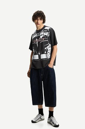 تیشرت مشکی مردانه رگولار Bershka - کد 943875024