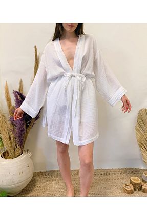 کیمونو و کافتان سفید زنانه بافتنی ARİNNASİDE - کد 943919387