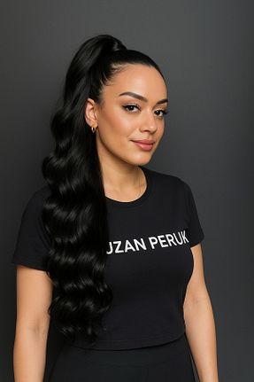 کلاه گیس مشکی زنانه Suzan Peruk - کد 943953591