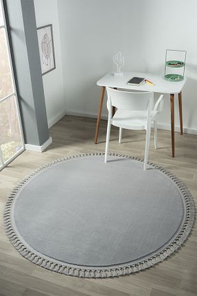کناره طوسی پلی استر LİNOS HOME - کد 943998382