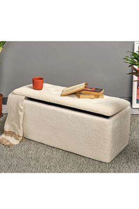 پوف و نیمکت بژ 90 x 43 BUGİ HOME COLLECTİON - کد 944019254