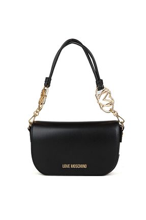 کیف دوشی مشکی زنانه چرم مصنوعی Love Moschino - کد 883364138