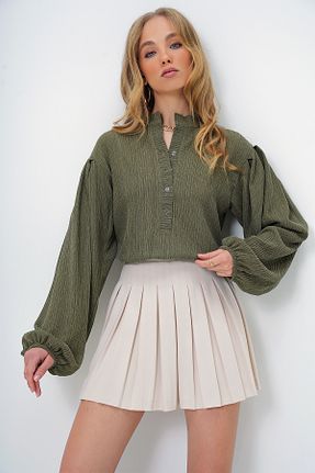 پیراهن سرمه ای زنانه رگولار Trend Alaçatı Stili - کد 891517686