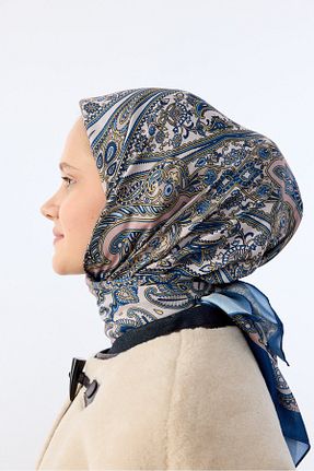 روسری رنگی پنبه پلی استر MİRSOY SCARF - کد 901359383