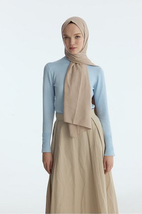 شال قهوه ای زنانه پنبه پلی استر MİRSOY SCARF - کد 888962414