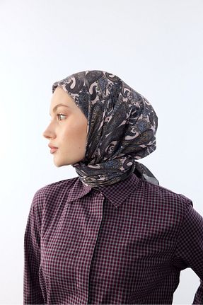 روسری رنگی پنبه پلی استر MİRSOY SCARF - کد 901359862