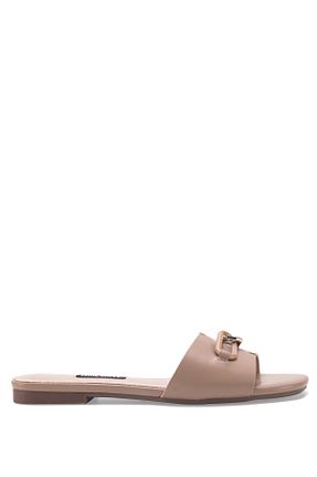 دمپائی بژ زنانه چرم مصنوعی Nine West - کد 747172445
