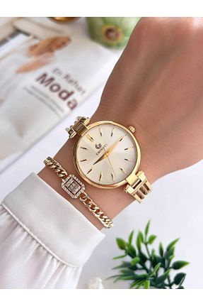 ساعت مچی طلائی زنانه 31-35 میلی متر Revello - کد 376930651