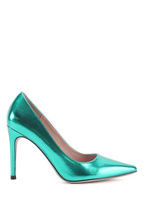 کفش پاشنه بلند کلاسیک سبز زنانه چرم مصنوعی Nine West - کد 761130421
