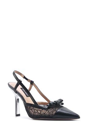 کفش پاشنه بلند کلاسیک مشکی زنانه چرم مصنوعی Nine West - کد 900055984