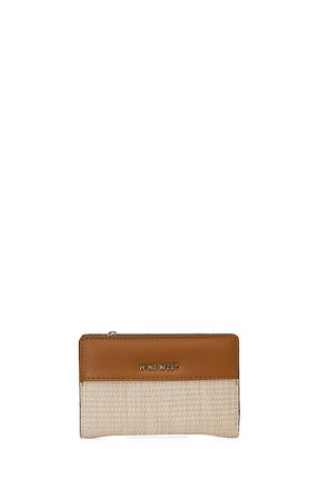 کیف پول قهوه ای زنانه سایز متوسط Nine West - کد 896701619