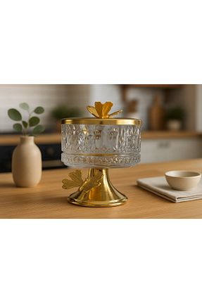 قند دان طلائی شیشه Fiyakalı Ürünler Atölyesi - کد 322267452