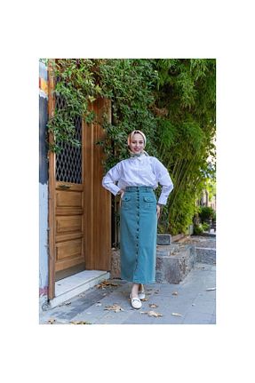 دامن حجاب طوسی زنانه Straight VELLICHOR - کد 698359043