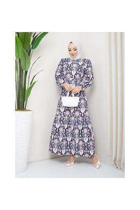 لباس حجاب سرمه ای زنانه رگولار VELLICHOR - کد 803675489