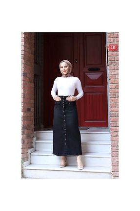 دامن حجاب مشکی زنانه Straight VELLICHOR - کد 470291234