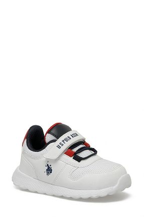 کفش اسنیکر سفید بچه گانه چسبی U.S. Polo Assn. - کد 829945354