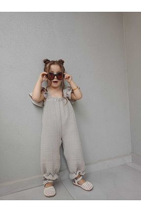 سرهمی بژ بچه گانه بند دار Süslüm Kids - کد 938786399