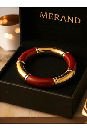 دستبند استیل (فولاد) طلائی زنانه استیل (فولاد) Merand - کد 901440021