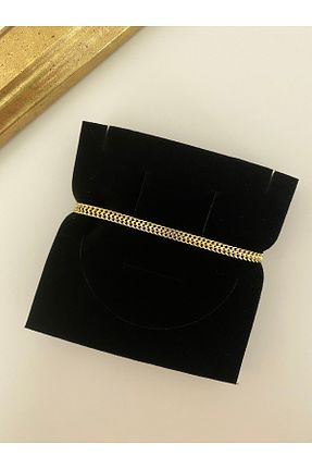 دستبند استیل (فولاد) زرد زنانه استیل (فولاد) Kashe Accessuar - کد 941718770