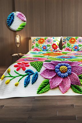 پیکه و ست پیکه دونفره رنگی پنبه ای Monohome - کد 929492388