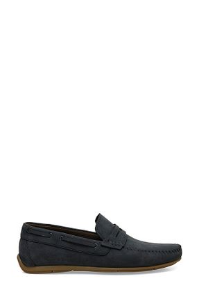 کفش کژوال سرمه ای مردانه چرم خالص JJ-STILLER - کد 835782095