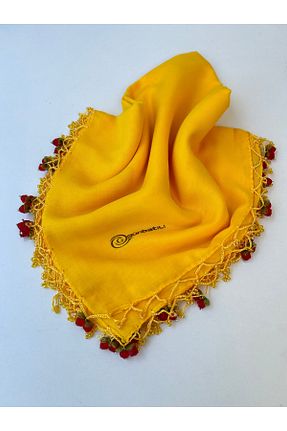 روسری زرد پنبه ای GÜNBATILI - کد 840259183