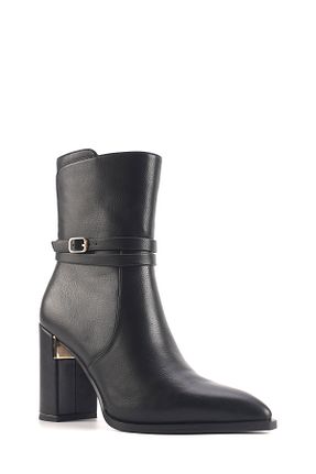 بوت / نیم بوت مشکی زنانه چرم مصنوعی Nine West - کد 858914195