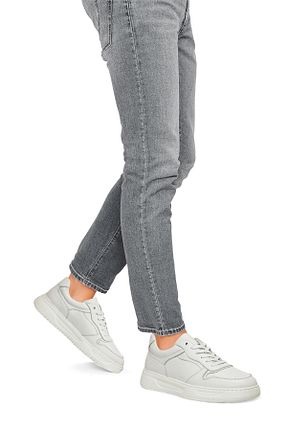کفش اسنیکر سفید مردانه چرم اصل Dockers - کد 896903763