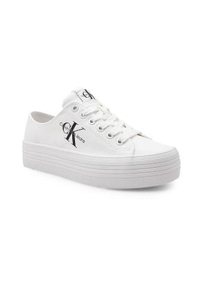 کفش اسنیکر سفید زنانه بند دار Calvin Klein - کد 942755076