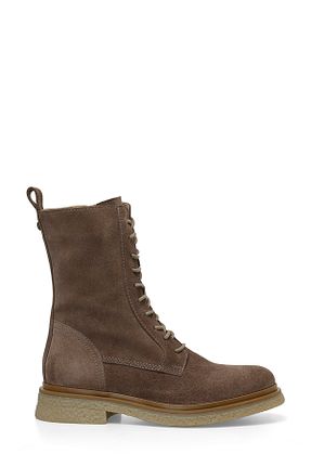 بوت / نیم بوت قهوه ای زنانه چرم خالص Nine West - کد 843611679