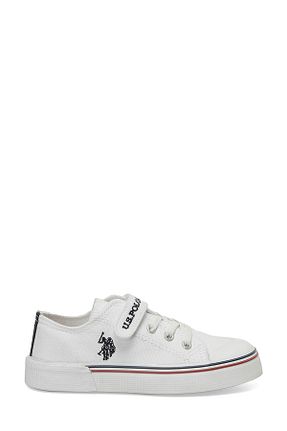 کفش اسنیکر سفید بچه گانه بند دار U.S. Polo Assn. - کد 942483222