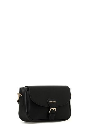 کیف دوشی مشکی زنانه پارچه ای Nine West - کد 848974449