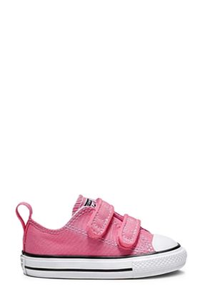 کفش اسنیکر صورتی بچه گانه چسبی Converse - کد 86965607