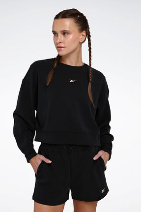 سوئیشرت مشکی زنانه ساده Reebok - کد 917779413