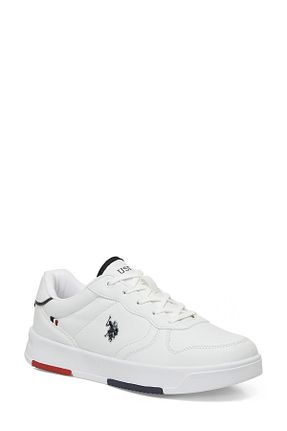کفش اسنیکر سفید مردانه بند دار U.S. Polo Assn. - کد 899667810
