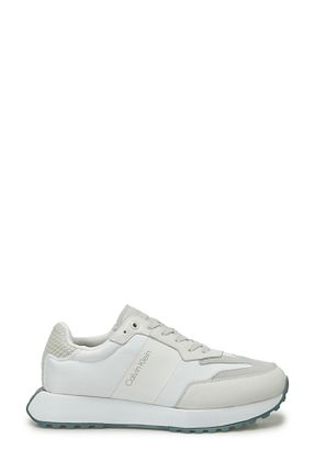 کفش اسنیکر سفید مردانه بند دار Calvin Klein - کد 891540447