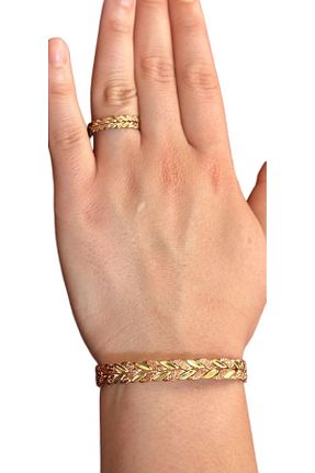 دستبند جواهر متالیک زنانه gulflower nude - کد 942806789