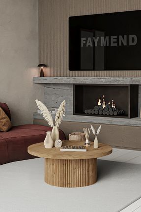 میز جلو مبلی مشکی MDF FAYMEND - کد 937264613