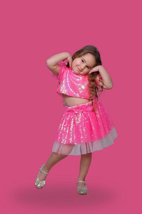 لباس صورتی بچه گانه بافتنی DUCA - کد 877206675