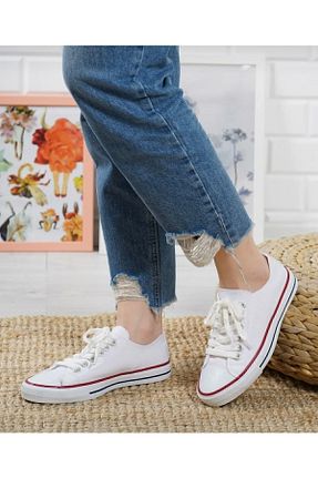 کفش بیرون سفید زنانه پارچه ای wefashion - کد 466327639