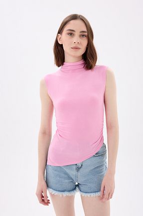 بلوز صورتی زنانه ساده vesantia - کد 938435093