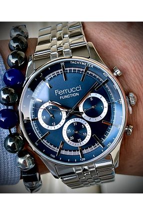 ساعت مچی سبز مردانه 41-46 میلی متر Ferrucci - کد 835249615