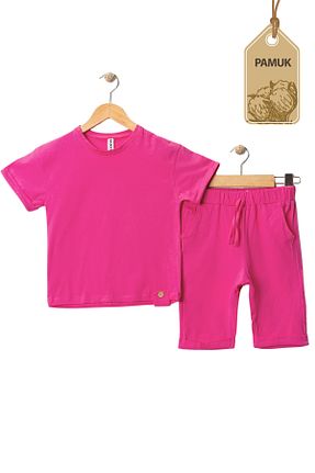 ست بالاتنه و پائین تنه رنگی زنانه پنبه ای MK Mukko Kids - کد 927166481