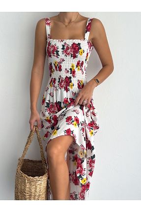 لباس سفید زنانه بافتنی MaxiMor - کد 901624392