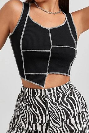 بلوز مشکی زنانه اسلیم فیت Boutiquen - کد 72297306